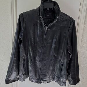 Avanti Midnight Black Leather Jacket